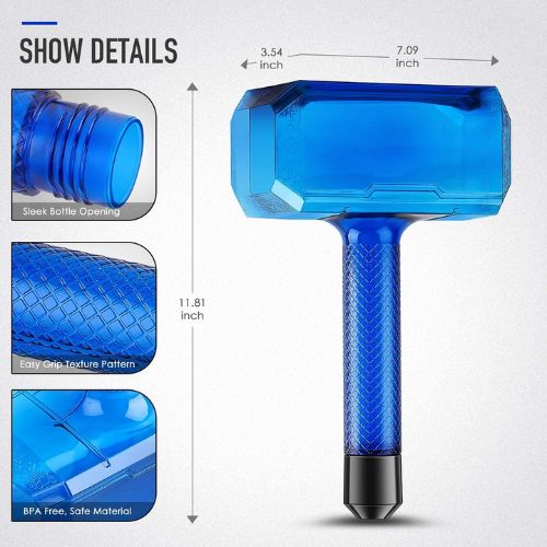 Botella de Agua Diseño Martillo Vikingo