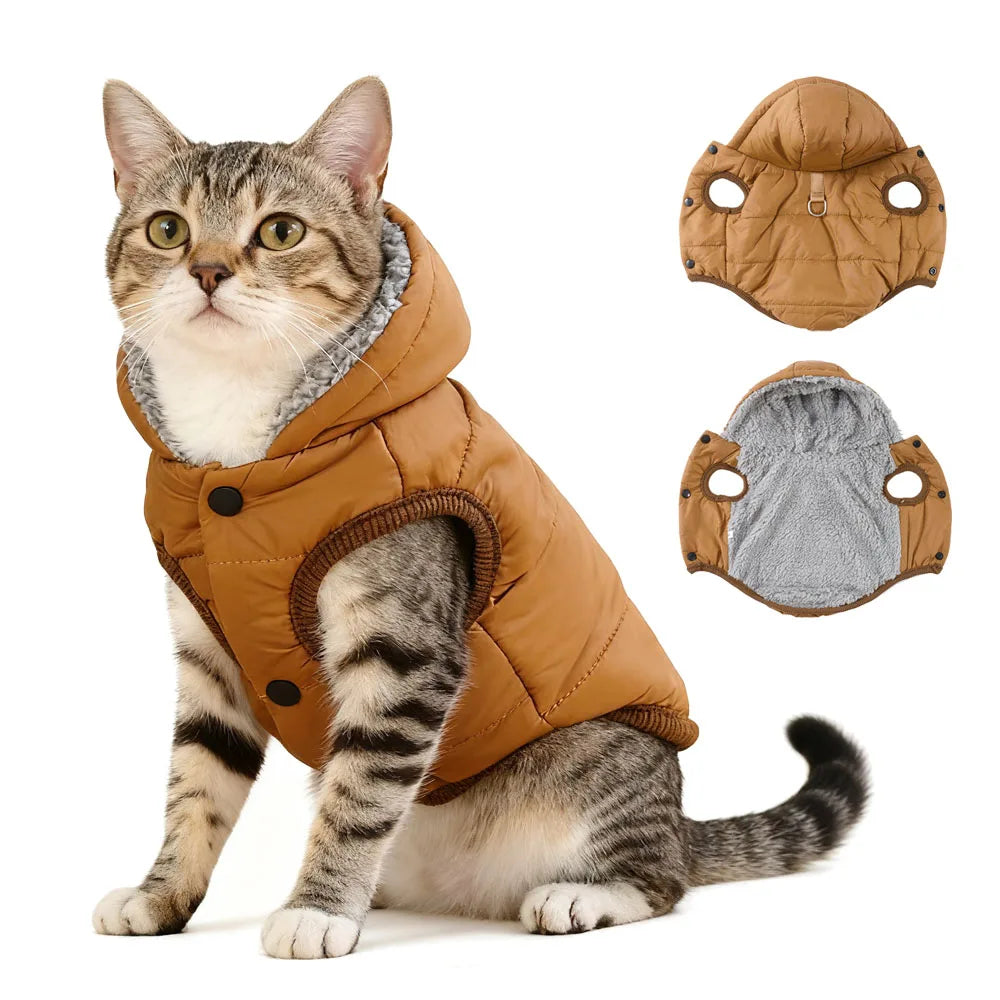 Chamarra con Capucha para Perro o Gato