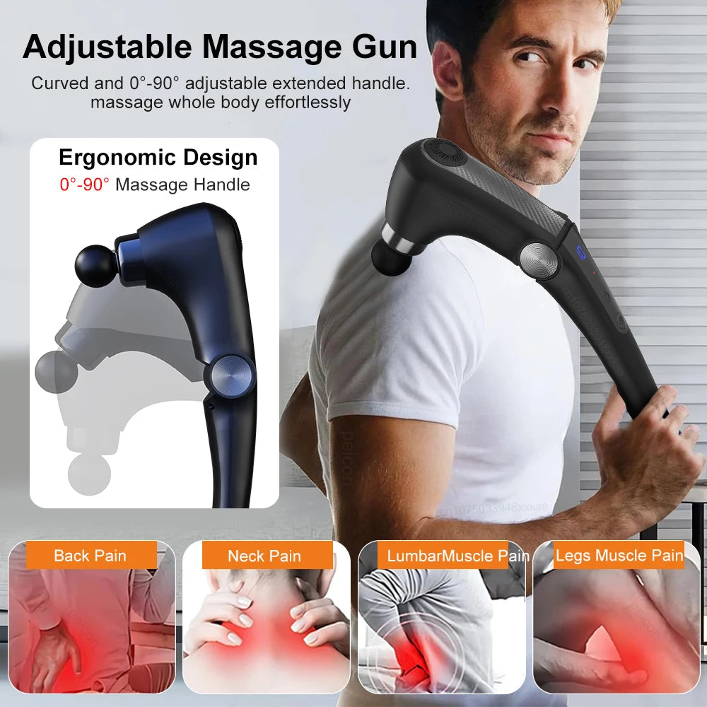 Pistola de Masaje Fascial con Extensión