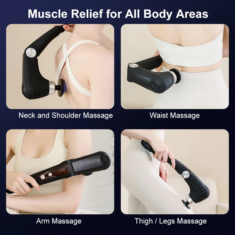 Pistola de Masaje Fascial con Extensión