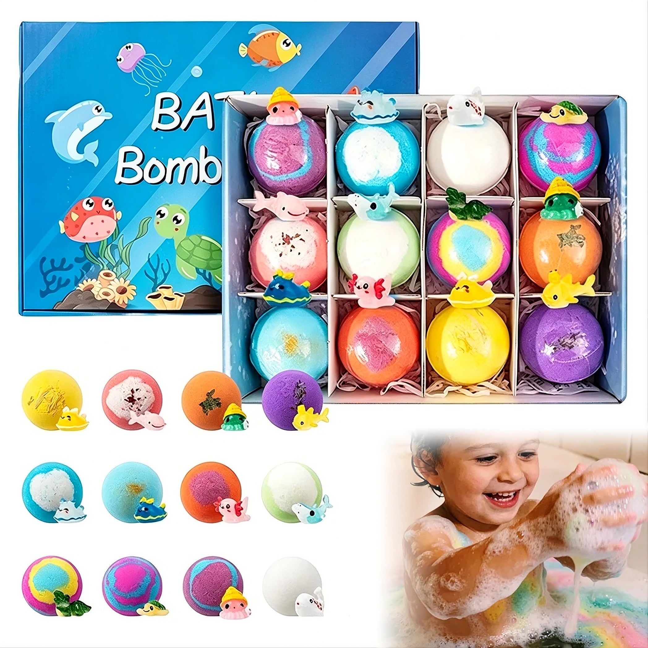 Set de Bombas de Baño para Niños con Sorpresa