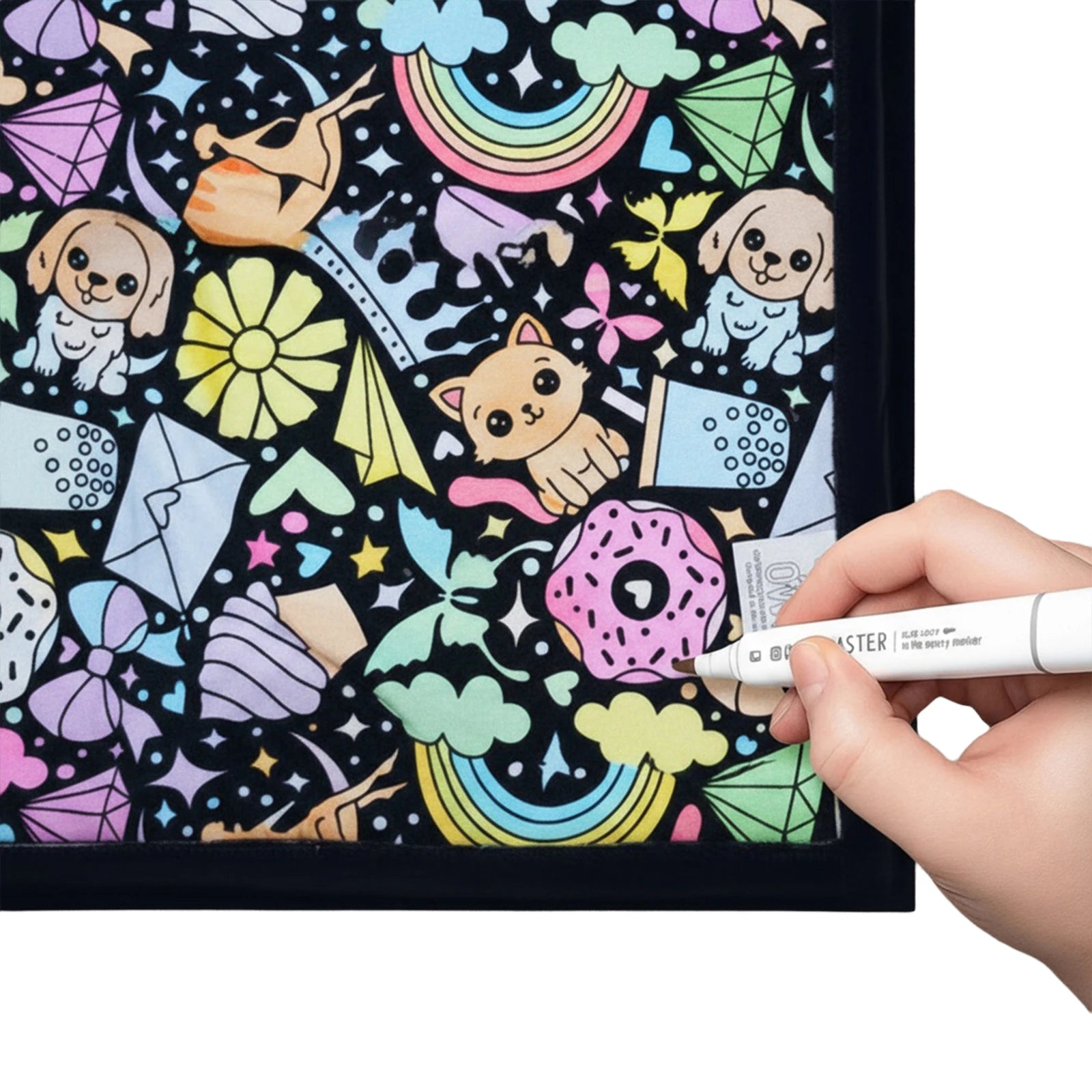 Cobija para Colorear DIY con Plumones