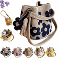 Bolsa Tejida a Crochet con Flores