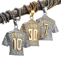 Collar Dije Camiseta Deportiva con Número