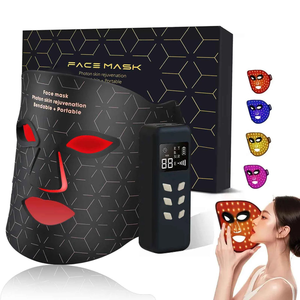 Mascarilla Facial LED Terapia de Luz Roja