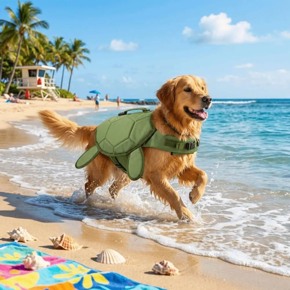 Chaleco Salvavidas para Perro Diseño Tortuga