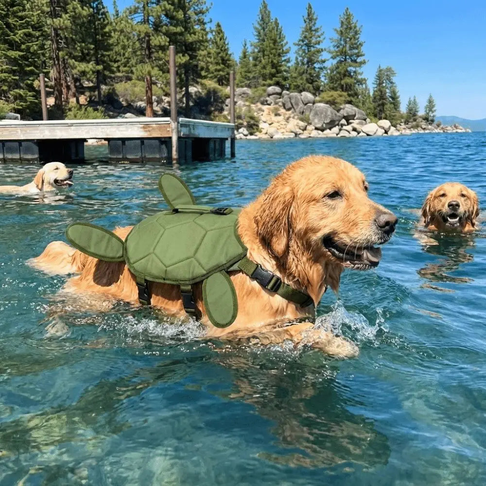 Chaleco Salvavidas para Perro Diseño Tortuga
