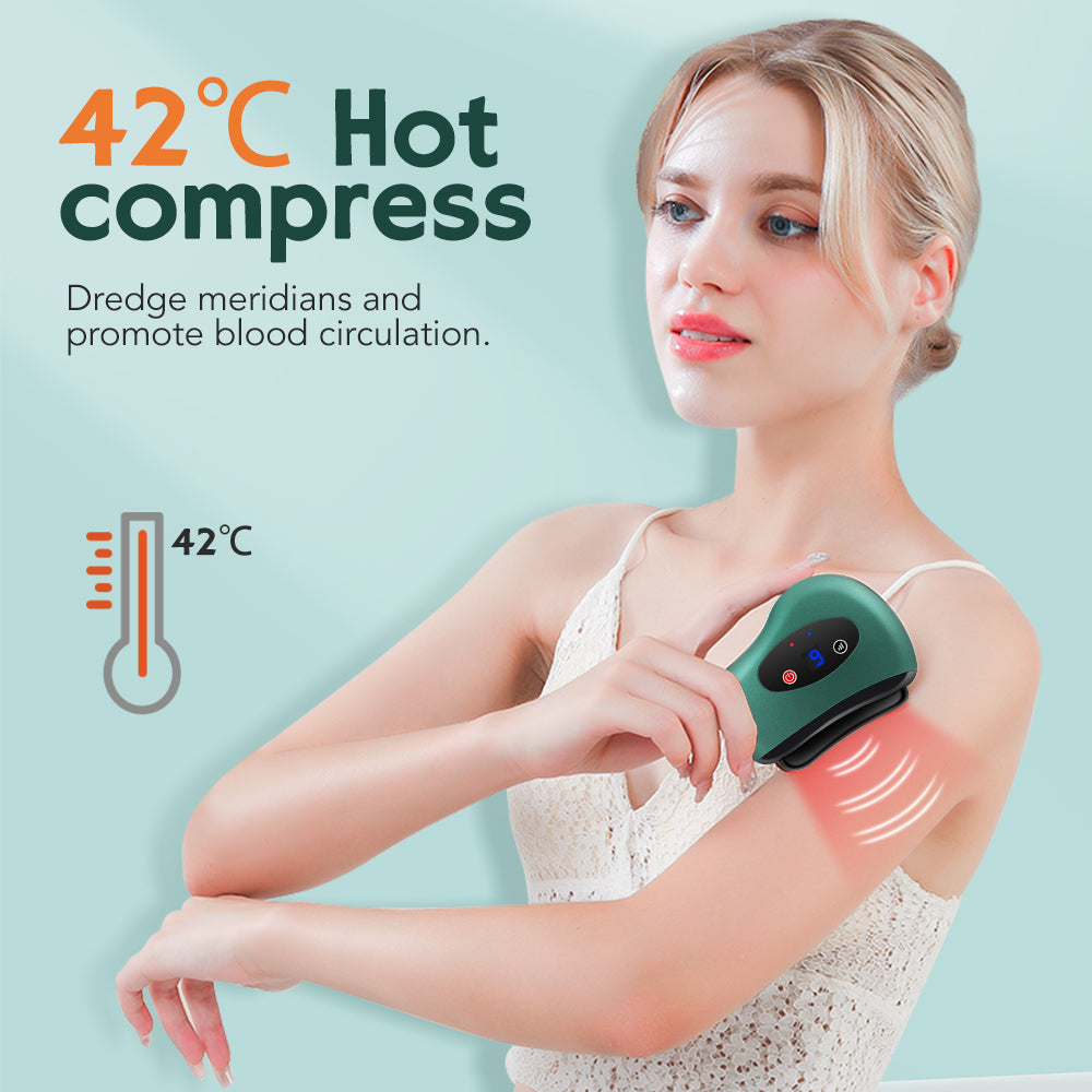 Piedra de Gua Sha Eléctrica con Vibración
